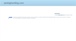 Desktop Screenshot of aimhighwriting.com