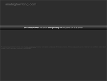 Tablet Screenshot of aimhighwriting.com